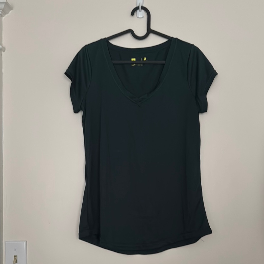 Teal Fitted Cap Sleeve T-Shirt